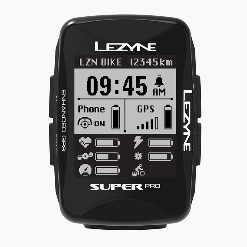 Kerékpáros számláló Lezyne Super Pro GPS black 2