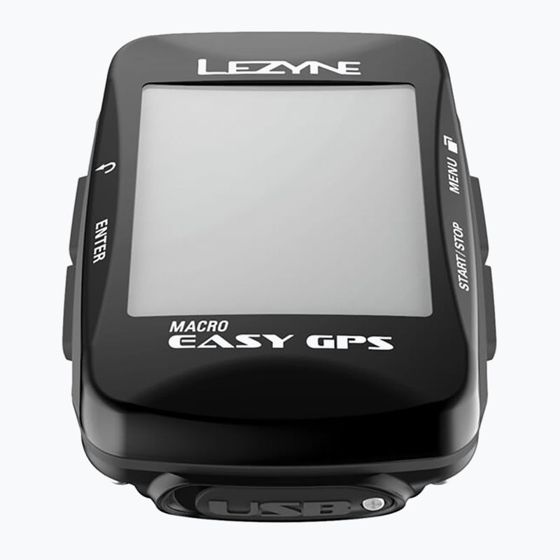 Lezyne Macro Easy GPS kerékpárszámláló fekete 3