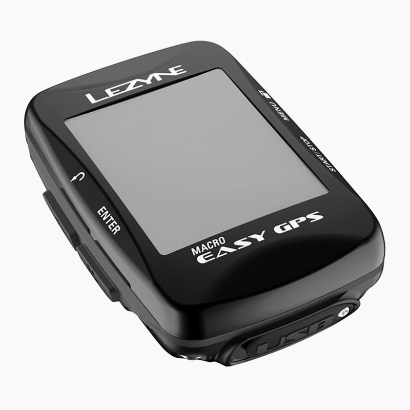 Lezyne Macro Easy GPS kerékpárszámláló fekete 4