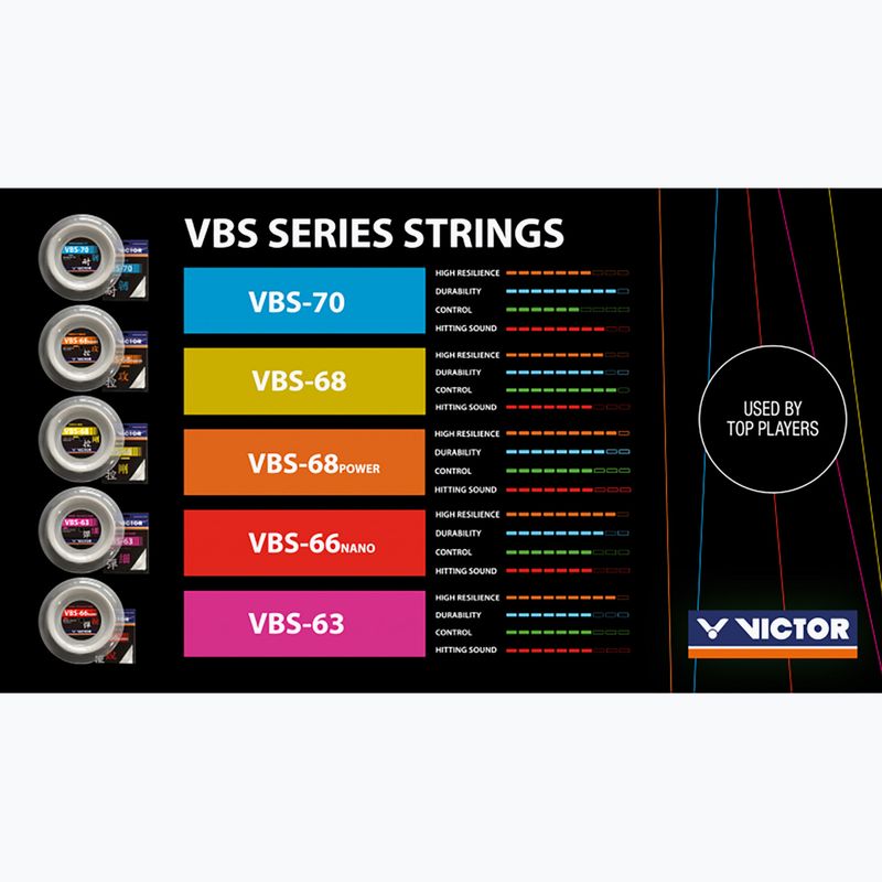 Tollaslabda húr VICTORA VBS 70 - fehér szett 2