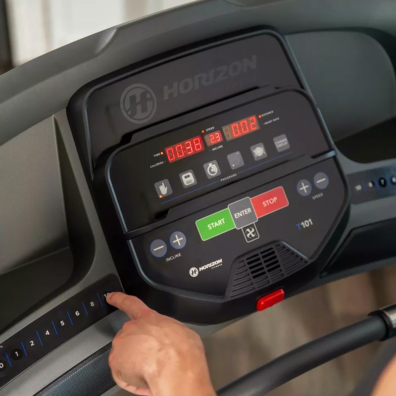 Horizon Fitness T101 elektromos futópad fekete színű 4