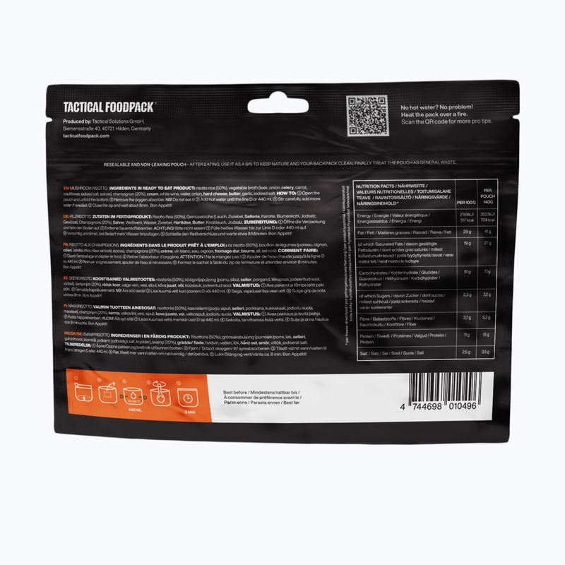 Fagyasztva szárított élelmiszer Tactical Foodpack Gombás rizottó 580 g 3