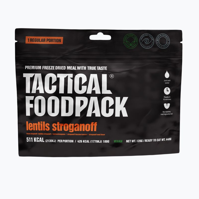 Fagyasztva szárított élelmiszer Tactical Foodpack Lencse Strogonoff Vege 120 g 2