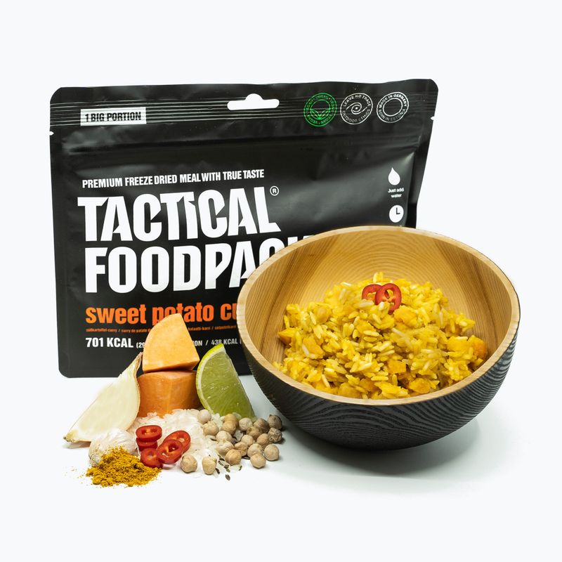 Fagyasztva szárított élelmiszer Tactical Foodpack Édesburgonya Curry Vege 415 g