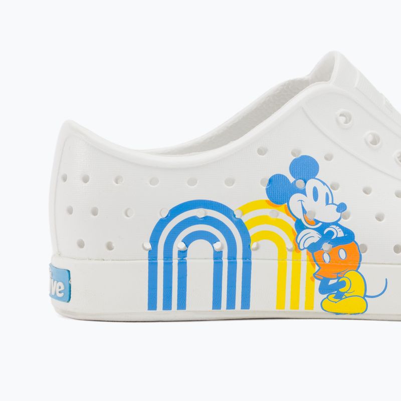 Native Jefferson Print Disney Jr gyermek edzőcipő héjfehér/héjfehér/pozitív Mickey 9