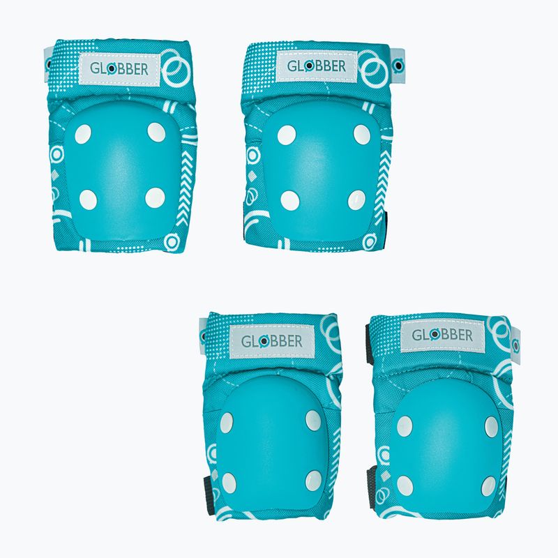 Globber Toddler teal/sáfrányos gyermekvédő készlet