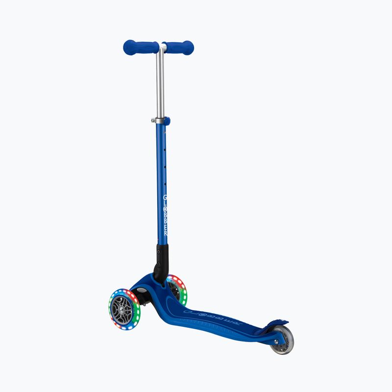 Globber Primo Összecsukható Plus Lights sötétkék gyermek háromkerekű robogó 3