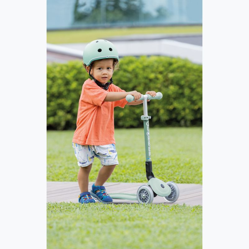 Globber Junior Összecsukható fények Eco pisztácia gyermek háromkerekű robogó 9