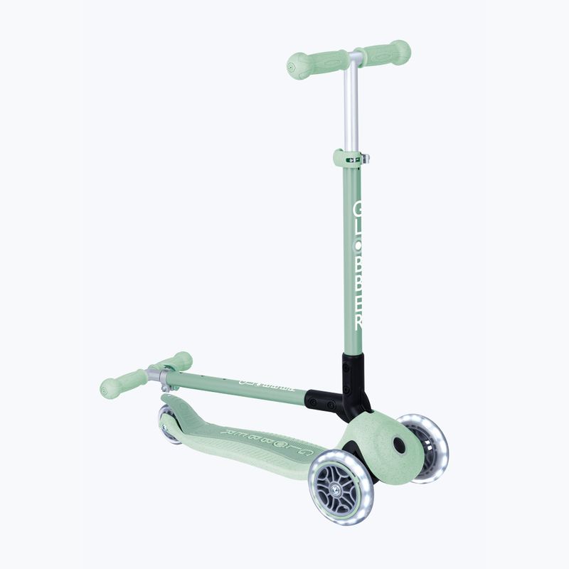 Gyermek háromkerekű roller Globber Junior Primo Foldable Lights Eco pistachio 9