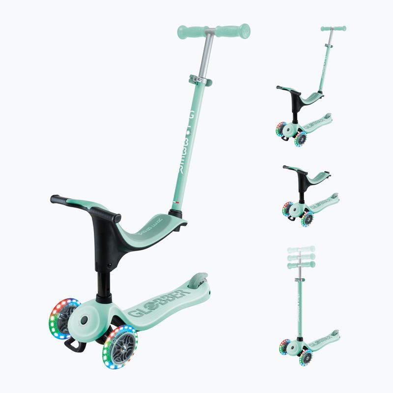 Globber Go.Up Sporty Lights gyermek tricikli pasztell rózsaszínű