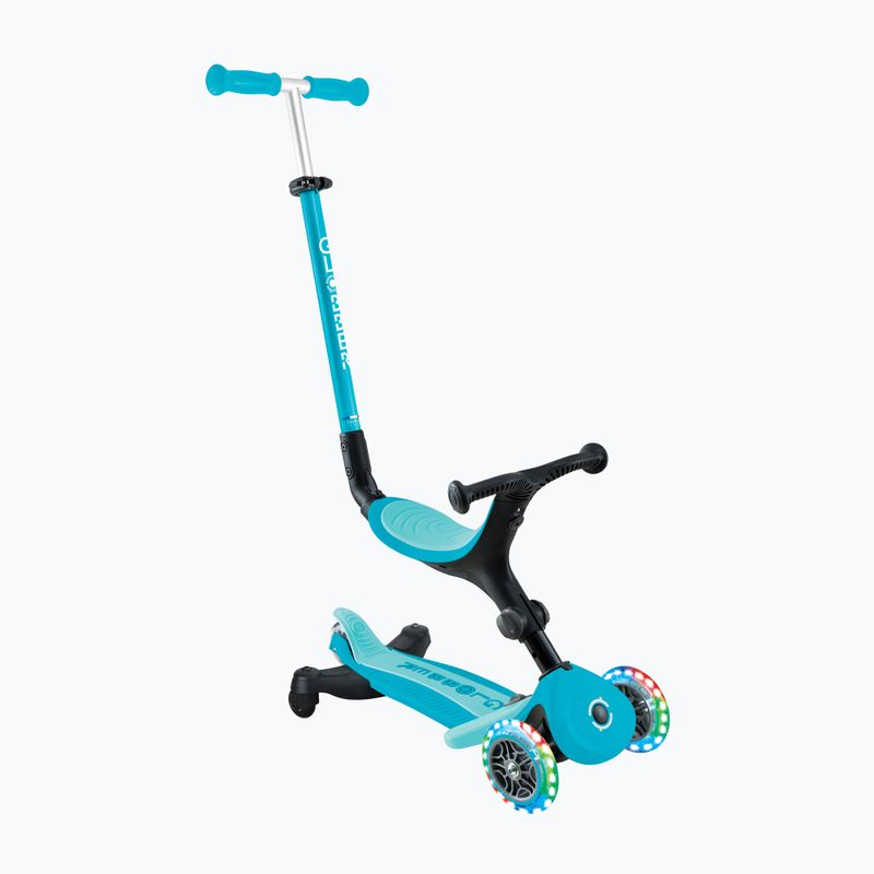 Gyermek háromkerekű roller Globber Go.Up Active Lights 360 aqua 3