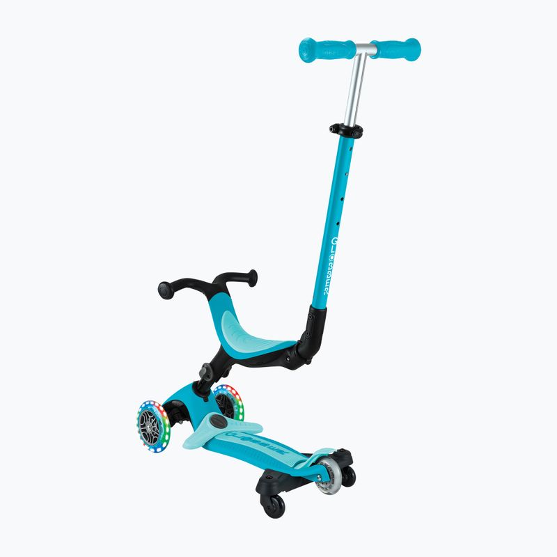Gyermek háromkerekű roller Globber Go.Up Active Lights 360 aqua 10