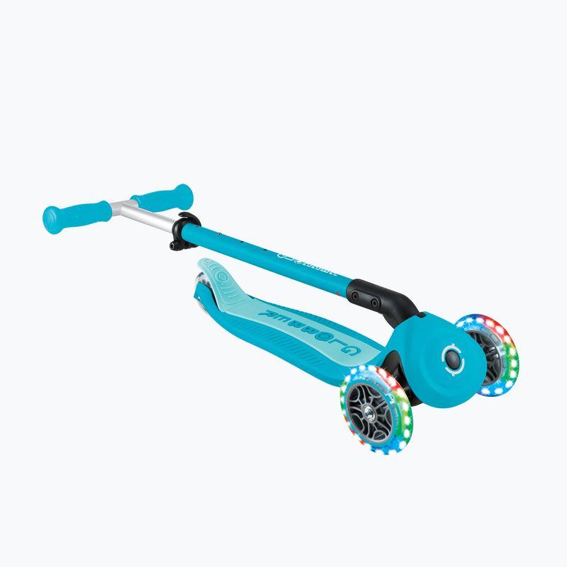 Gyermek háromkerekű roller Globber Go.Up Active Lights 360 aqua 12