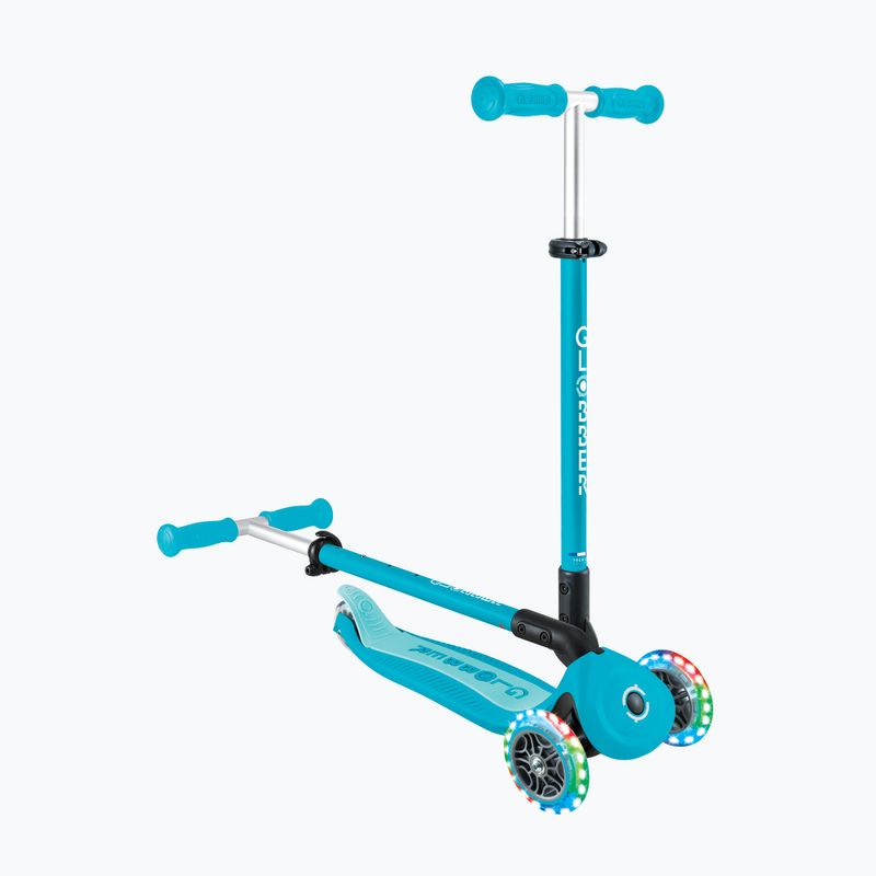 Gyermek háromkerekű roller Globber Go.Up Active Lights 360 aqua 16