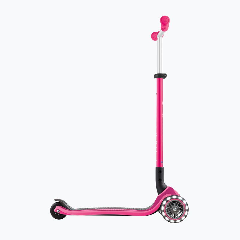 Gyermek háromkerekű roller Globber Master Lights fuchsia 2