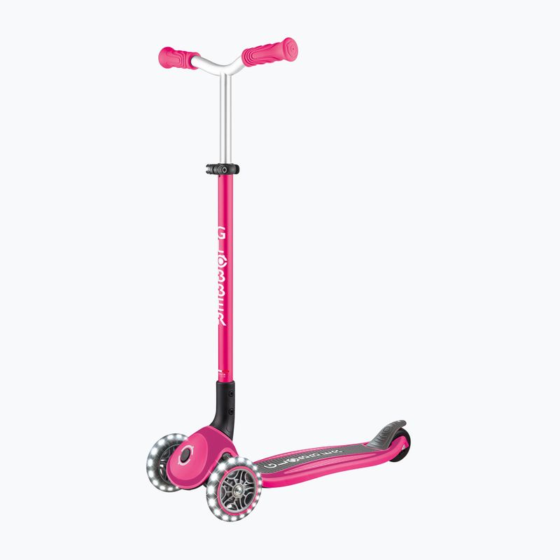 Gyermek háromkerekű roller Globber Master Lights fuchsia 4