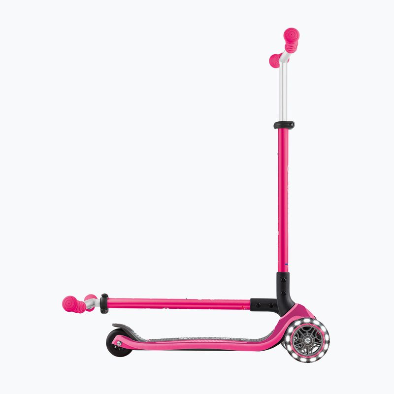 Gyermek háromkerekű roller Globber Master Lights fuchsia 9