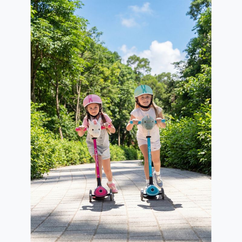 Gyermek háromkerekű roller Globber Master Lights fuchsia 14