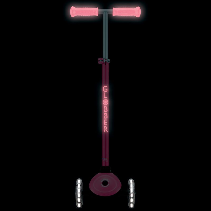 Gyermek háromkerekű roller Globber Primo Plus Glow Lights coral pink 10