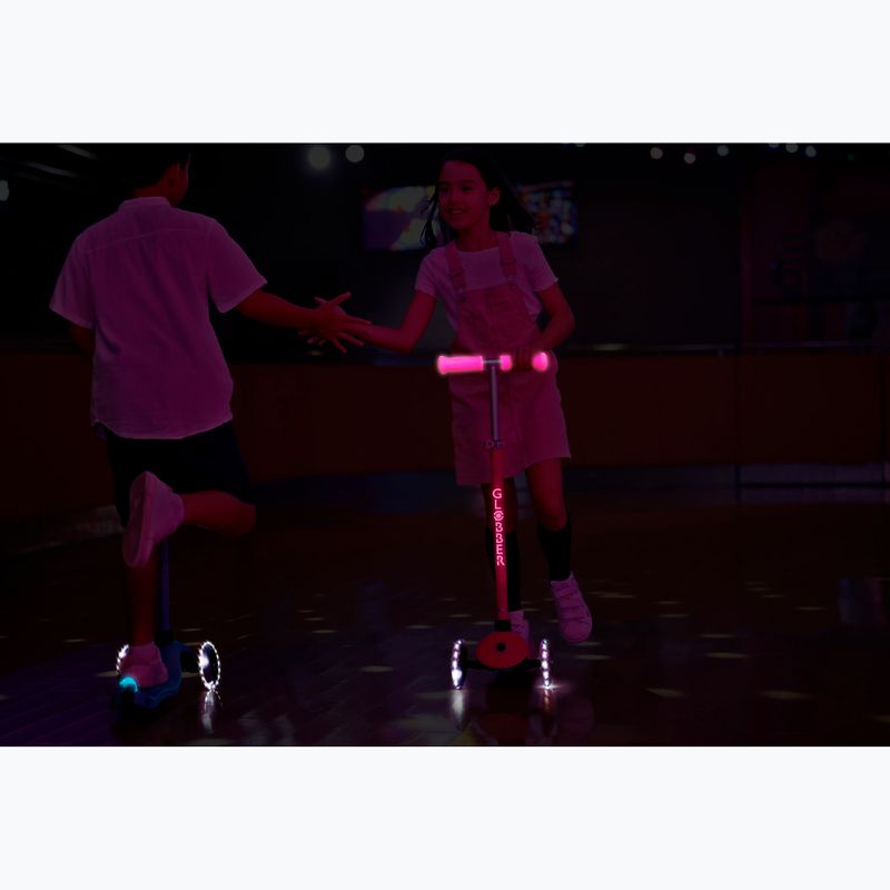 Gyermek háromkerekű roller Globber Primo Plus Glow Lights coral pink 15