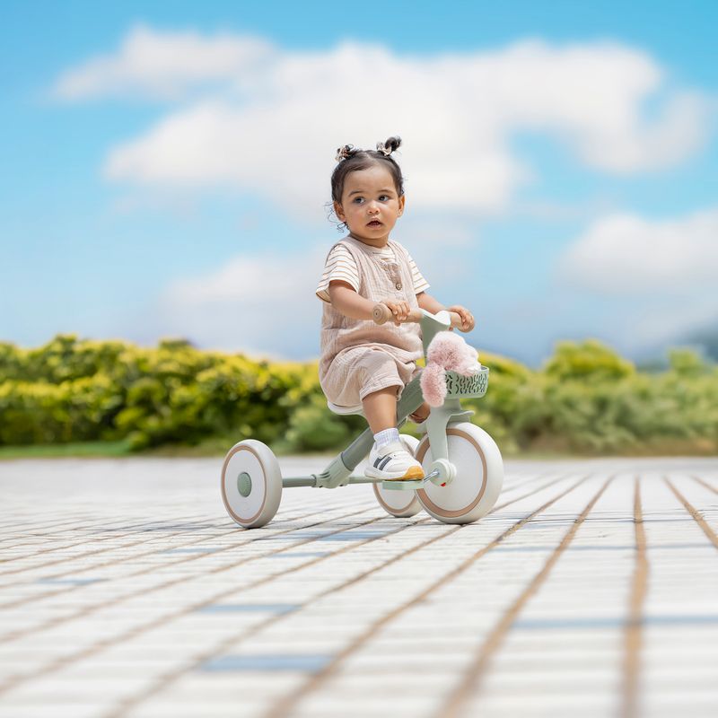 Háromkerekű futóbicikli Globber Learning Trike 2w1 Plus Ecologic pistachio 11