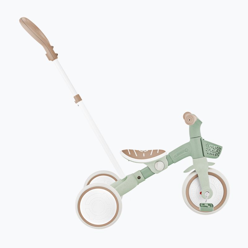 Háromkerekű futóbicikli tolókarral Globber Learning Trike 2w1 Plus Ecologic pistachio 4