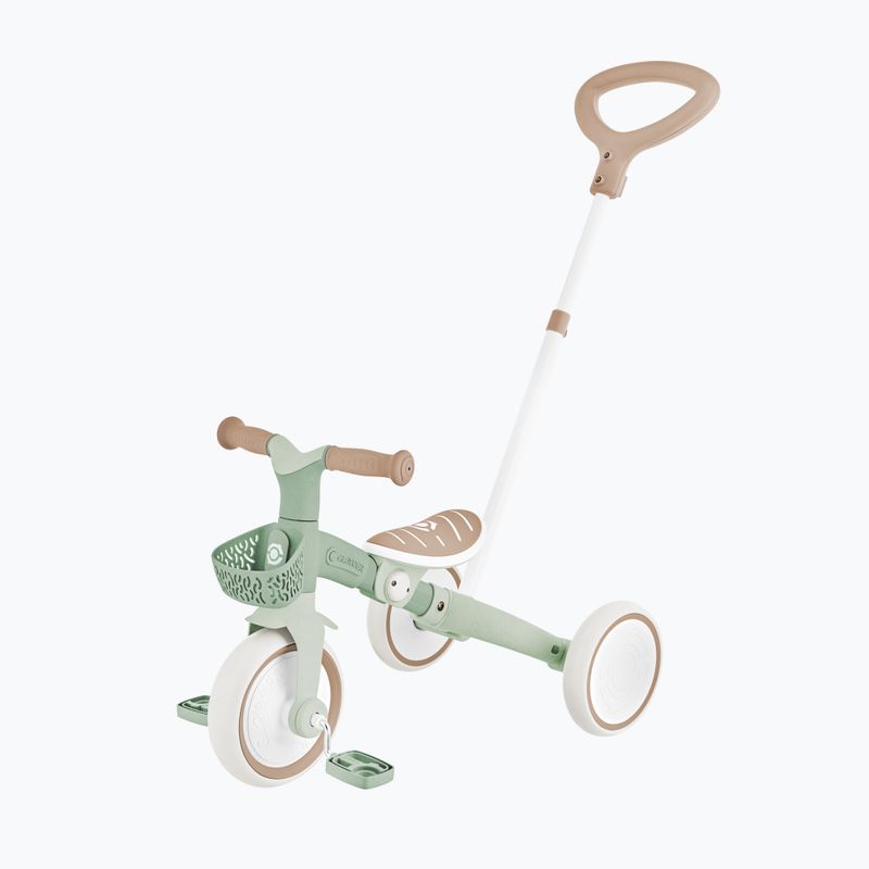 Háromkerekű futóbicikli tolókarral Globber Learning Trike 2w1 Plus Ecologic pistachio 7