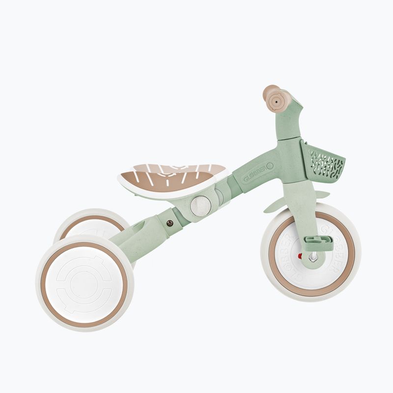 Háromkerekű futóbicikli tolókarral Globber Learning Trike 2w1 Plus Ecologic pistachio 14