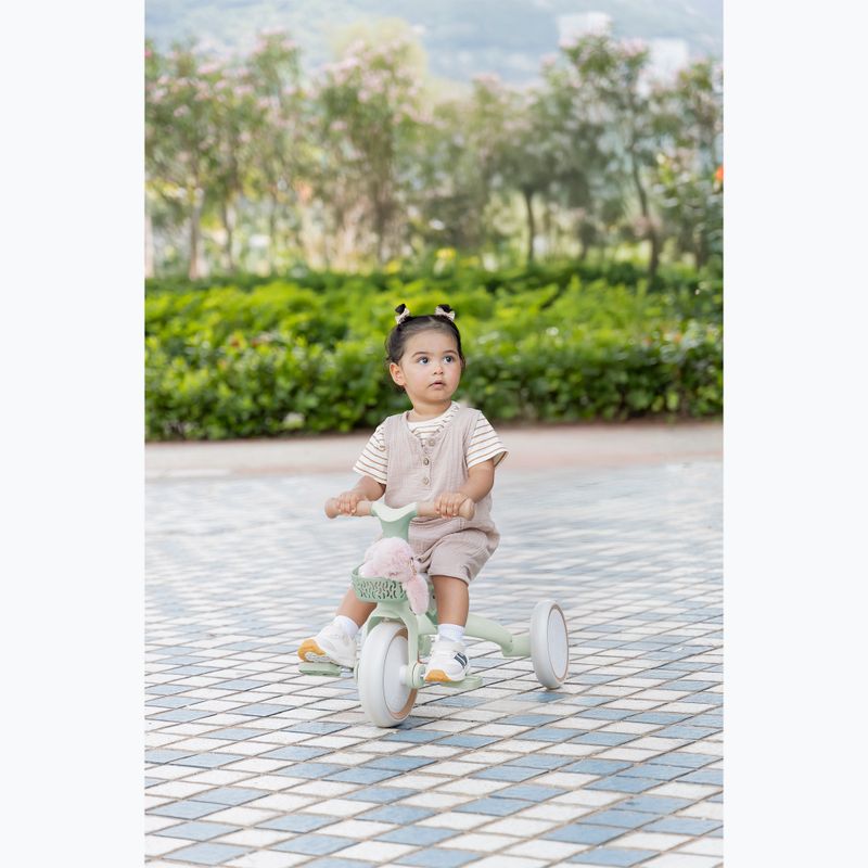 Háromkerekű futóbicikli tolókarral Globber Learning Trike 2w1 Plus Ecologic pistachio 16