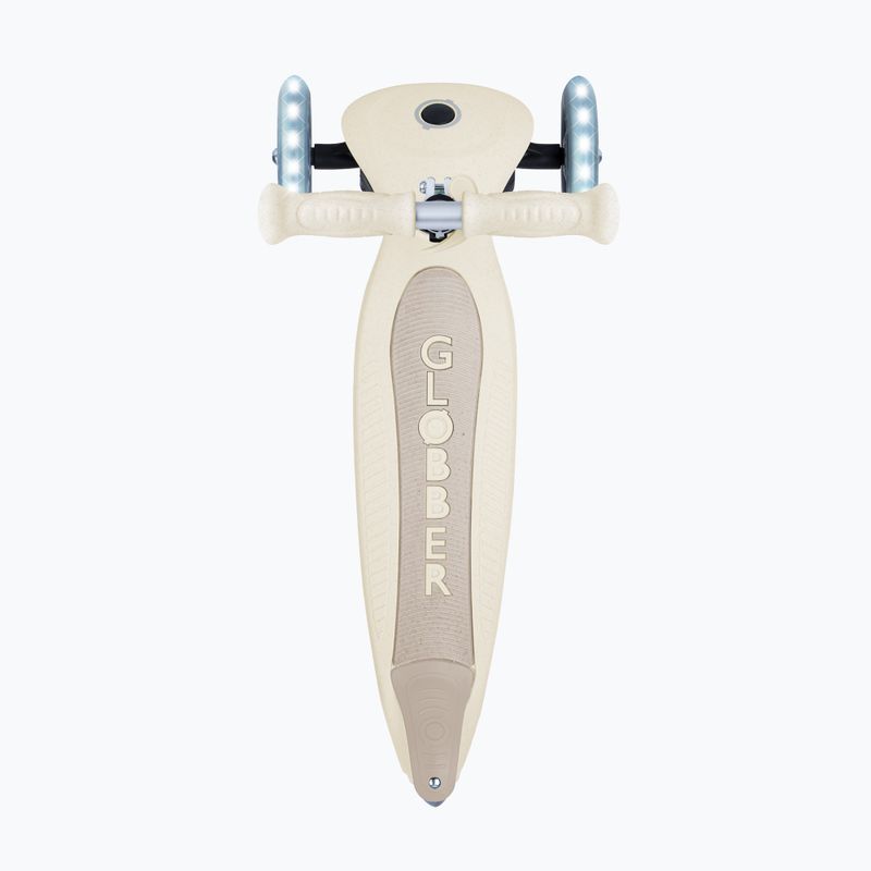 Gyermek háromkerekű roller Globber Junior Foldable Lights Eco coconut 4