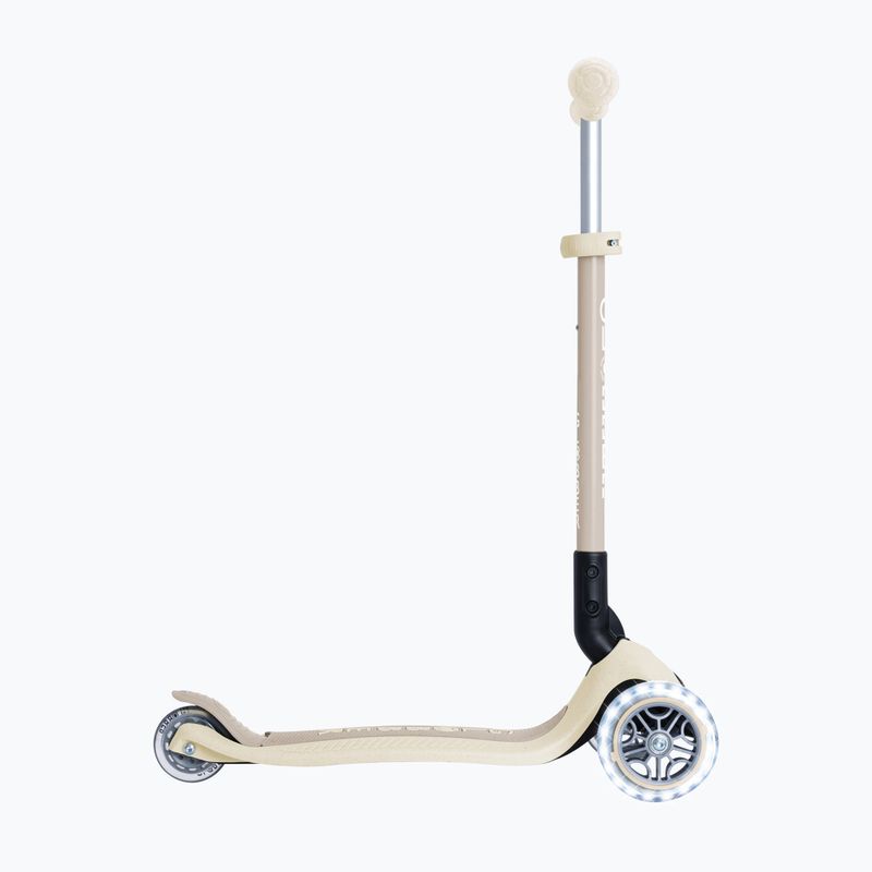 Gyermek háromkerekű roller Globber Junior Primo Foldable Lights Eco coconut 2