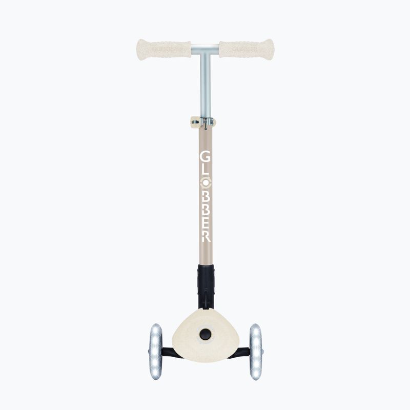 Gyermek háromkerekű roller Globber Junior Primo Foldable Lights Eco coconut 3