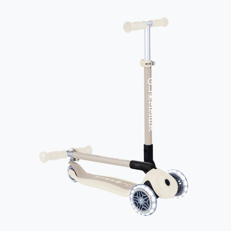 Gyermek háromkerekű roller Globber Junior Primo Foldable Lights Eco coconut 6