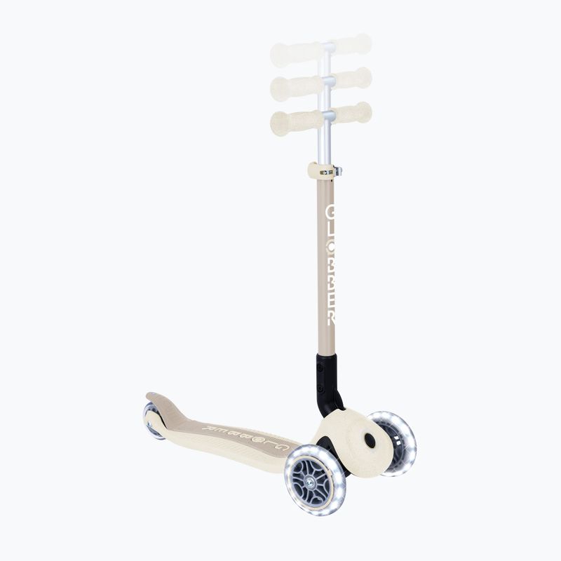 Gyermek háromkerekű roller Globber Junior Primo Foldable Lights Eco coconut 10
