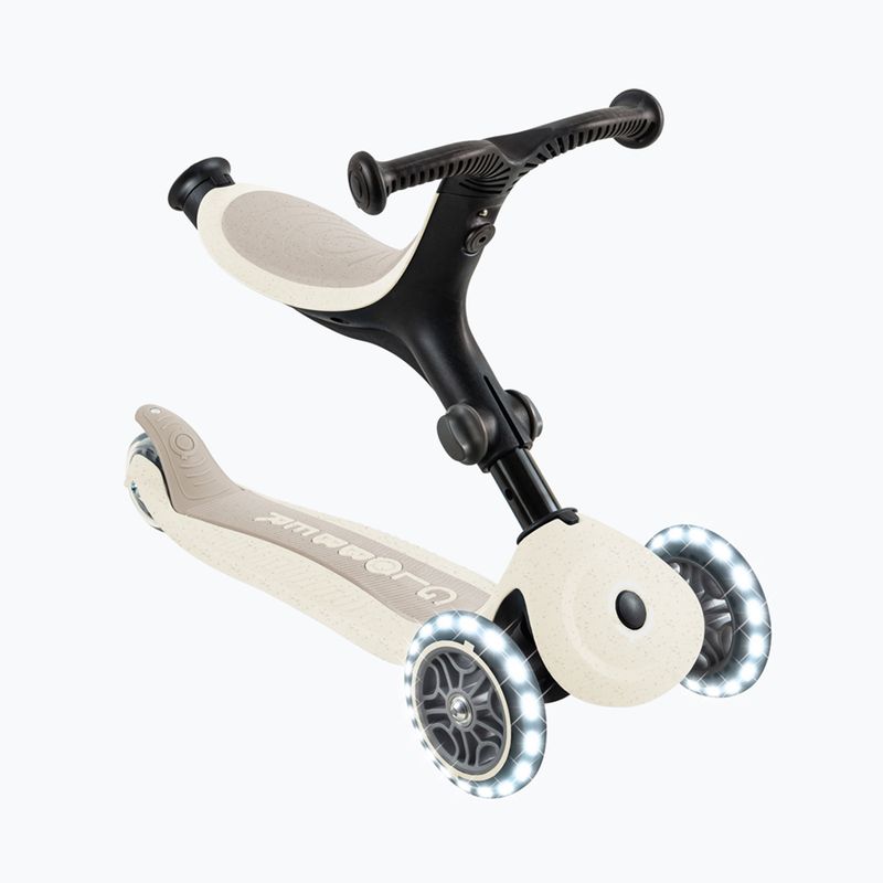 Gyermek háromkerekű roller Globber Go.Up Active Ecologic Lights coconut 4