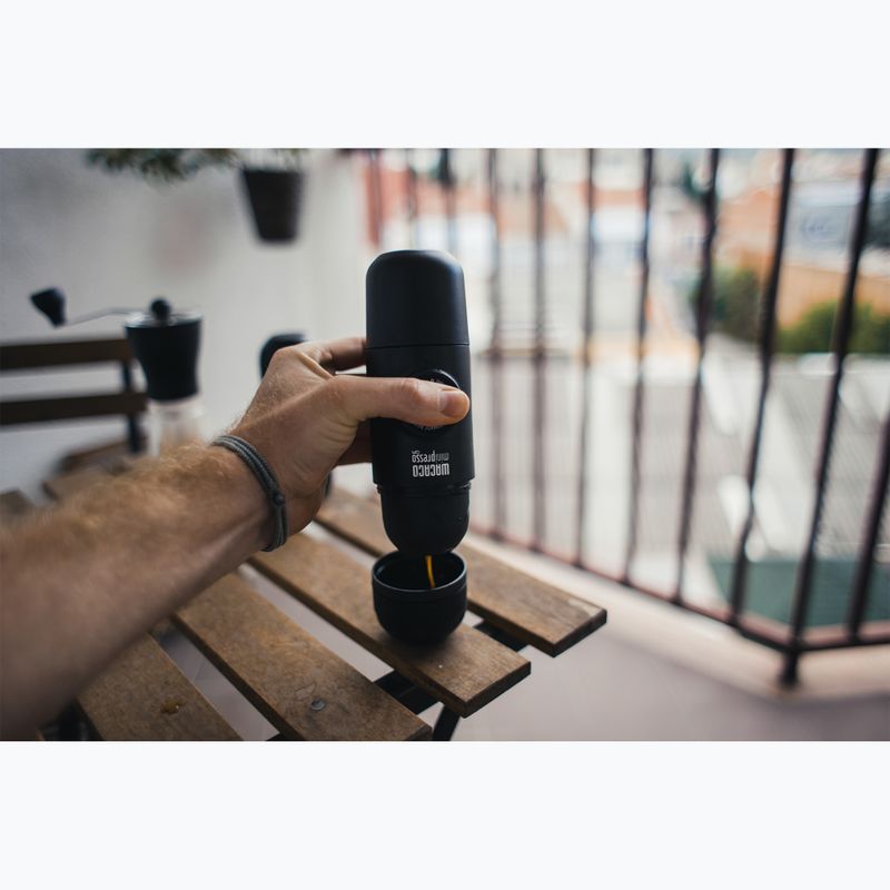 Hordozható kávéfőző Wacaco Minipresso NS 70 ml fekete 11