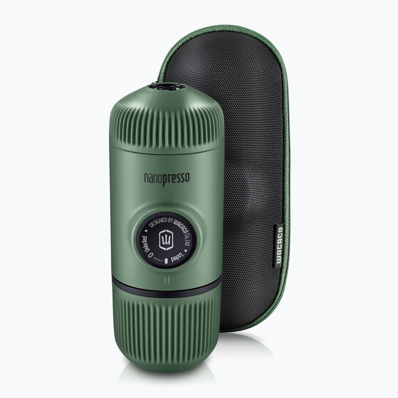 Wacaco Nanopresso hordozható kávéfőző 80 ml + tok mohazöld