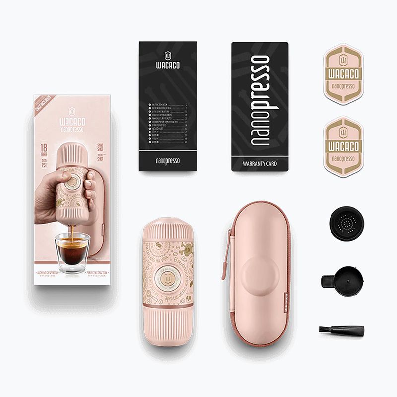 Wacaco Nanopresso Dark Souls hordozható kávéfőző 80 ml rózsaszínű 2