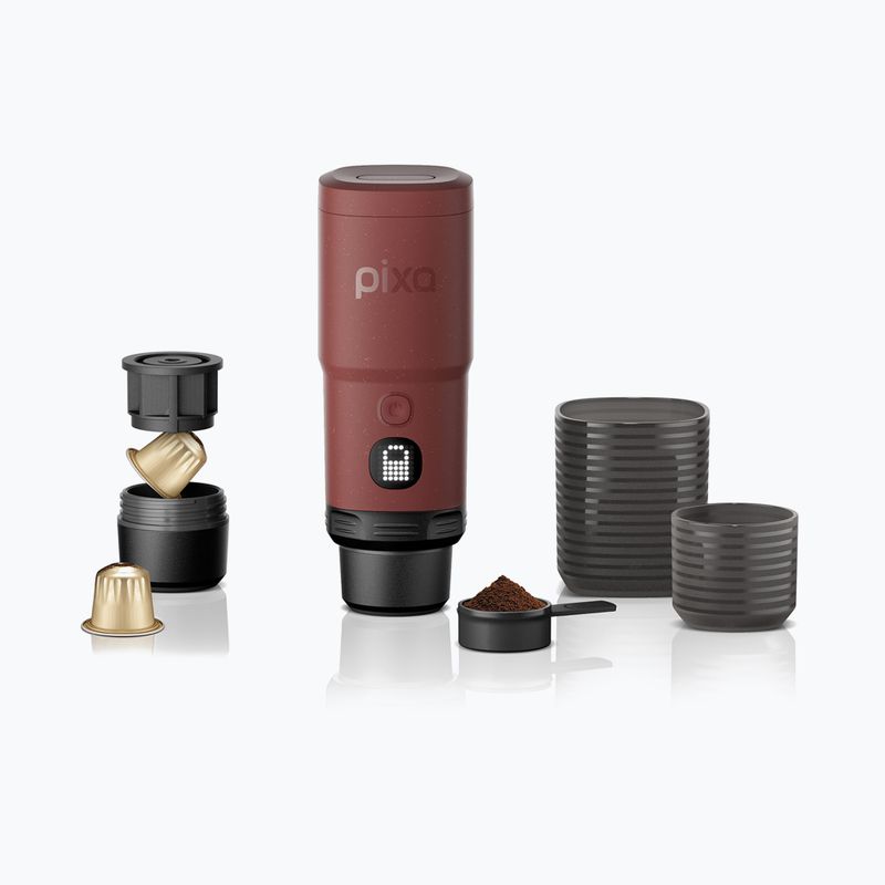 Hordozható kávéfőző Wacaco Pixapresso 120 ml tuscan red 5