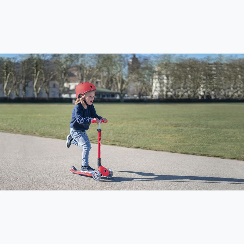 Gyermek sisak Globber Elite Lights new red racing 9