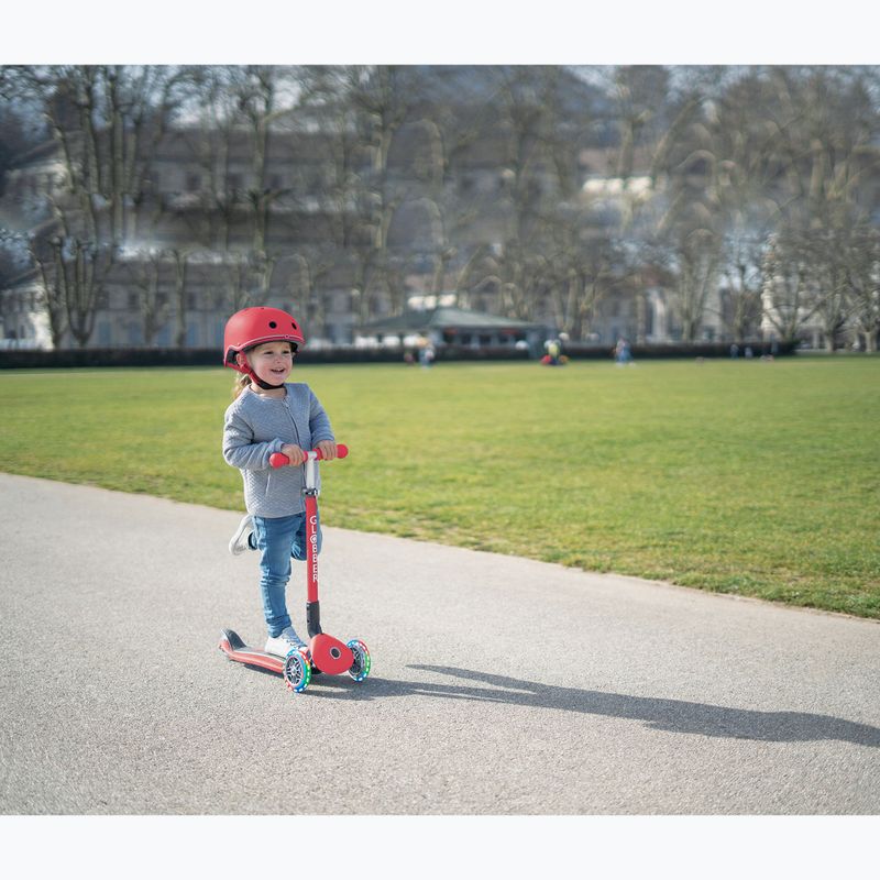 Gyermek sisak Globber Elite Lights new red racing 10