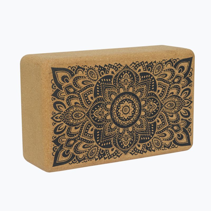 Yoga Design Lab parafa jógakocka barna BL-Cork-Mandala fekete 7