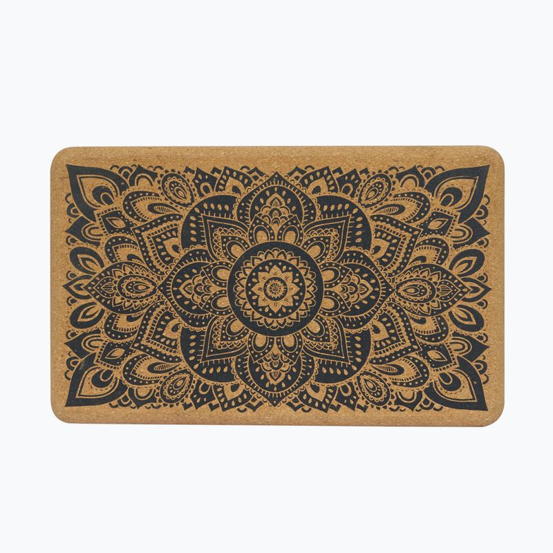 Yoga Design Lab parafa jógakocka barna BL-Cork-Mandala fekete 8
