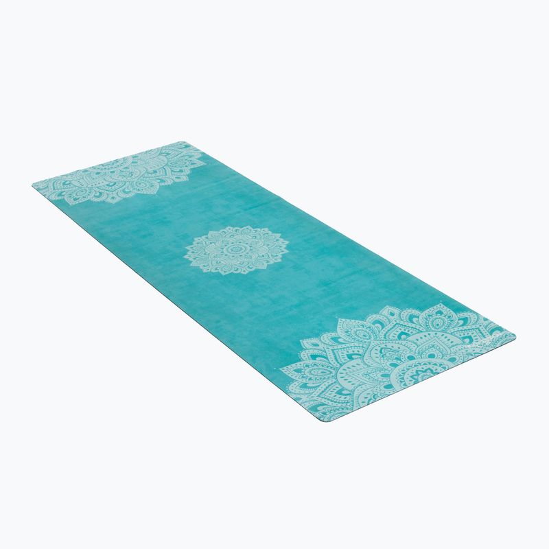 YogaDesignLab Combo jógaszőnyeg kék CM-1.5-Mandala türkizkék