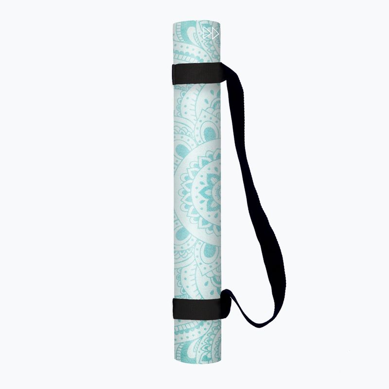 YogaDesignLab Combo jógaszőnyeg kék CM-1.5-Mandala türkizkék 11