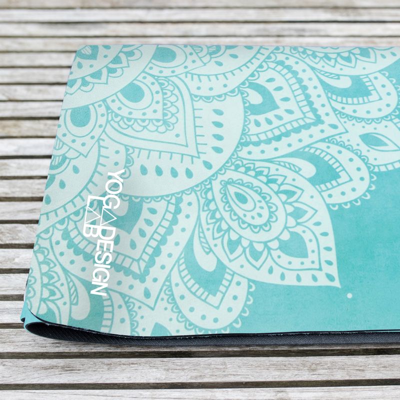 YogaDesignLab Combo jógaszőnyeg kék CM-1.5-Mandala türkizkék 12