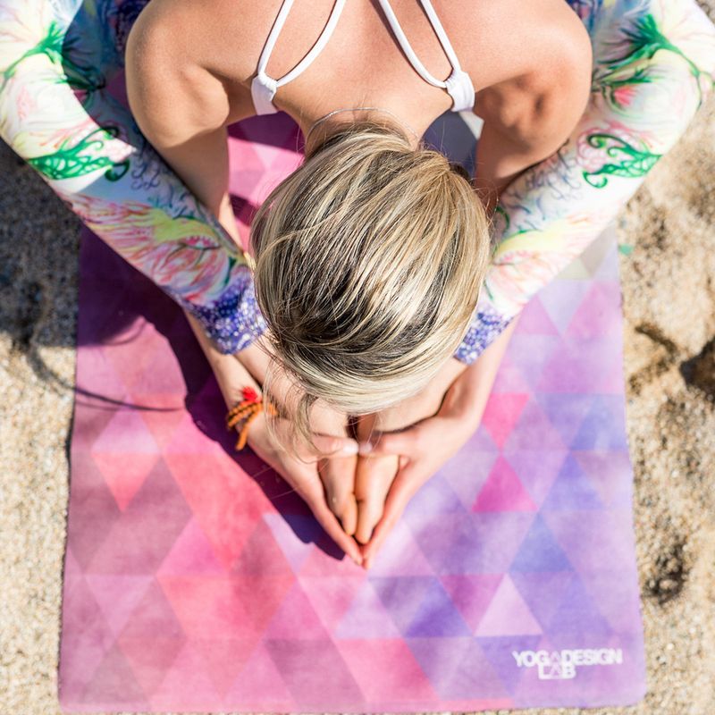 YogaDesignLab Combo jógamatrac Pink CM-1.5-Tribeca Sand 7