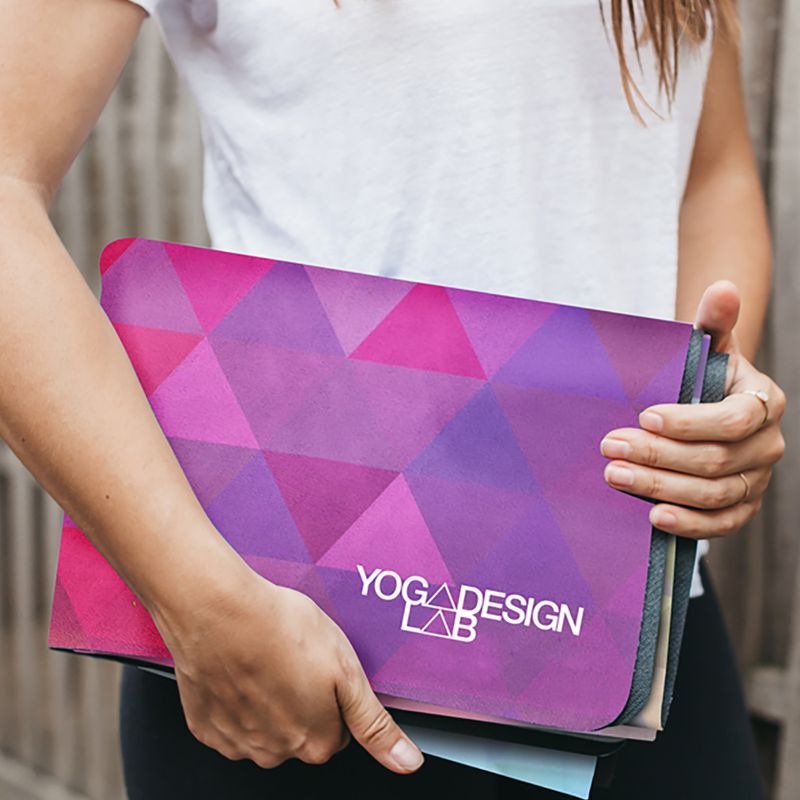 YogaDesignLab Combo jógamatrac Pink CM-1.5-Tribeca Sand 9