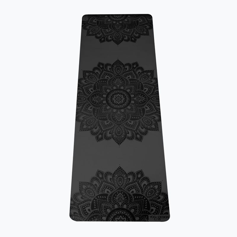 Yoga Design Lab Infinity jógaszőnyeg fekete IM-5-Mandala Charcoal