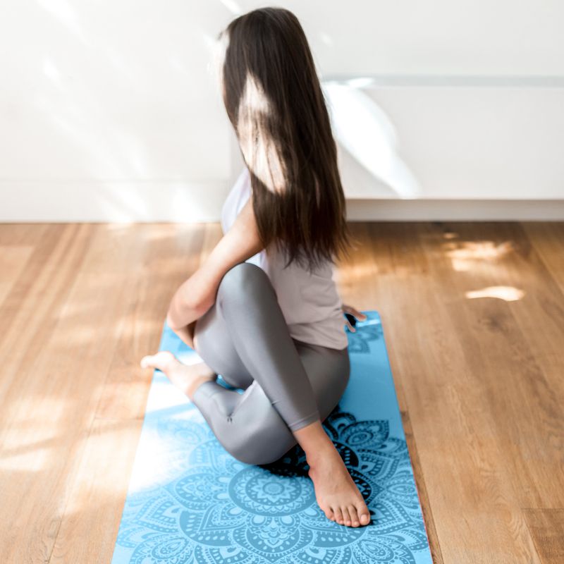 Yoga Design Lab Flow Pure jógaszőnyeg kék FM-6-Pure Mandala Aqua 5